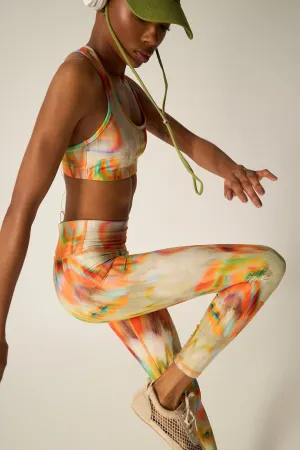 Σετ γυμναστικής με iridescent print | Beige