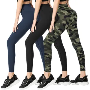3 Pack Cool Set High Waisted Leggings for Women