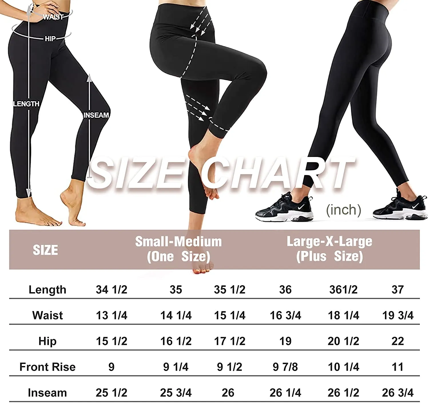 3 Pack Cool Set High Waisted Leggings for Women