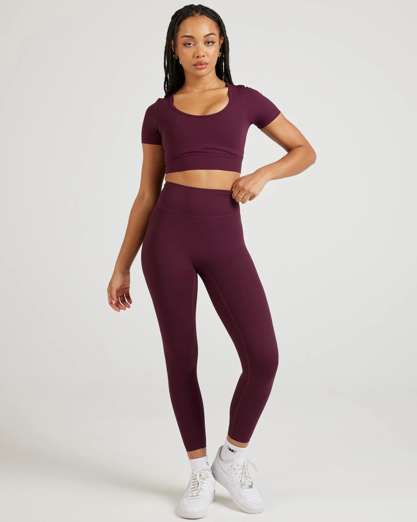 7/8 Airey Leggings - Cherry Cola