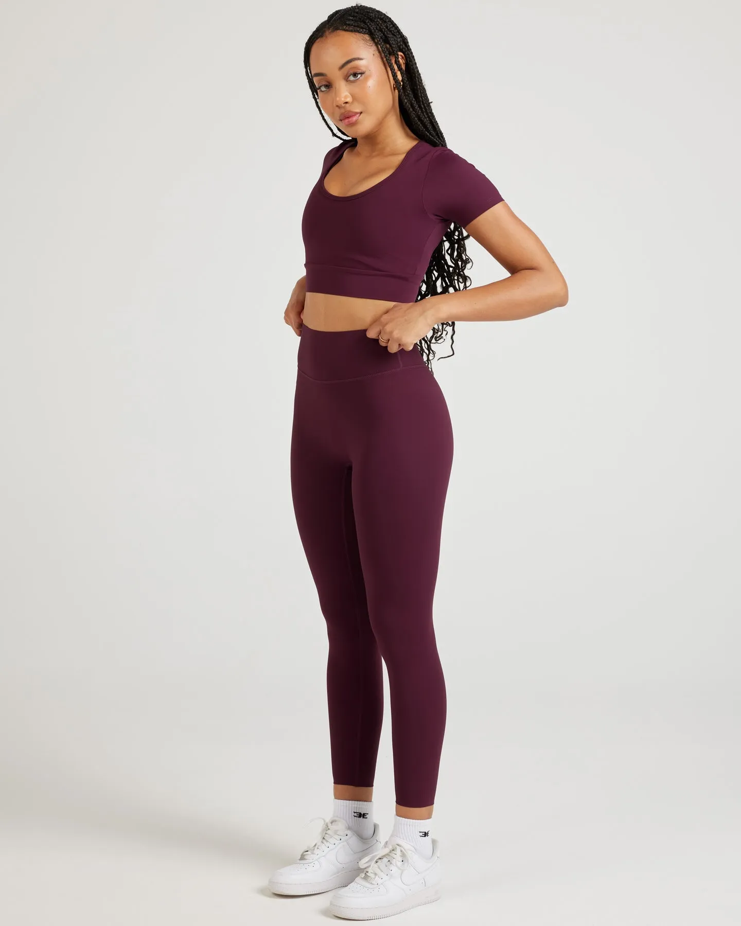 7/8 Airey Leggings - Cherry Cola