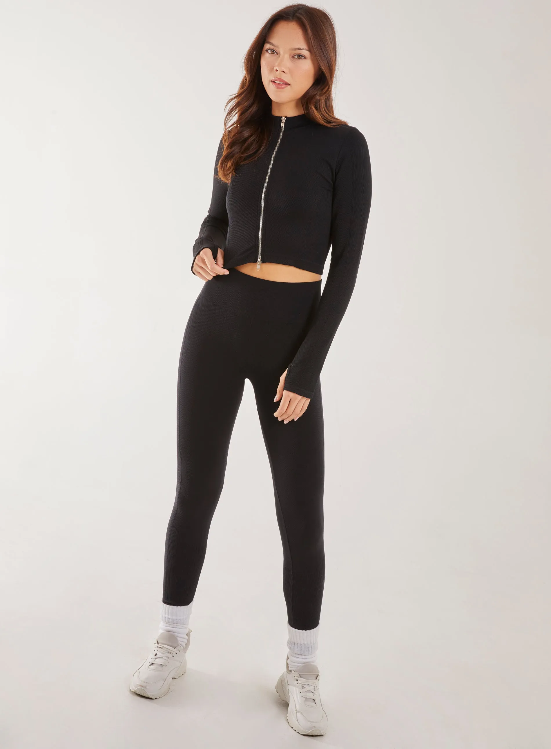Active Rib Double  Zip Top