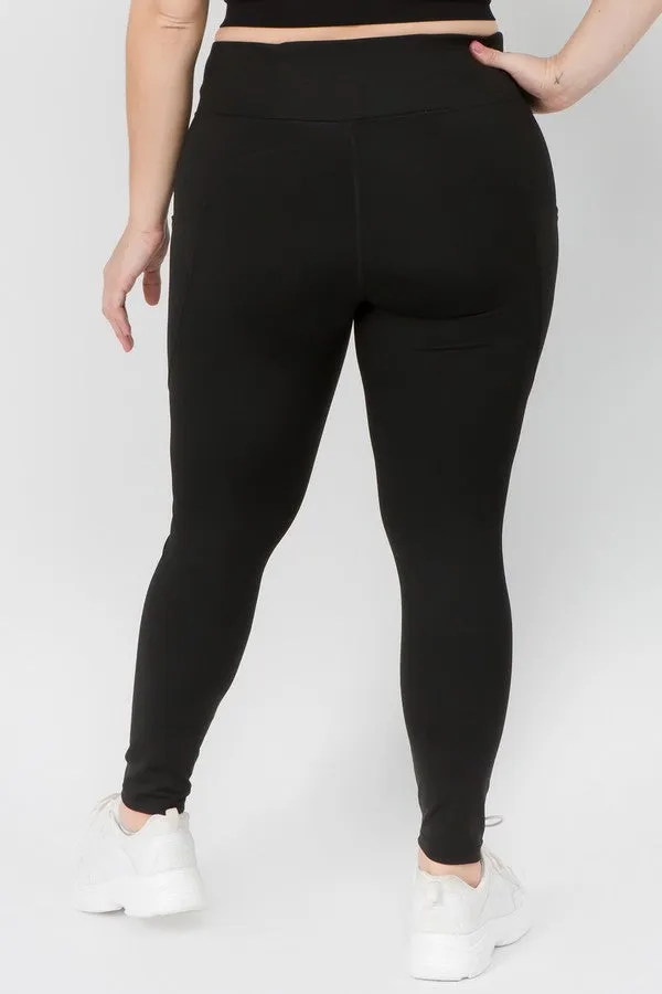 Activewear Leggings with Pocket - Plus