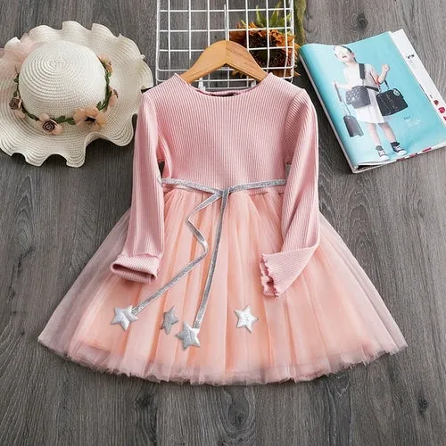 Adorable Polka Dot Party: Fall Tulle Dresses for Girls - Evening and Costume Wear