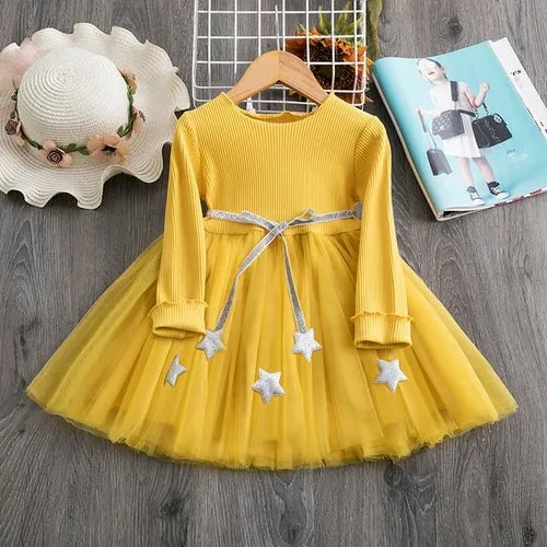 Adorable Polka Dot Party: Fall Tulle Dresses for Girls - Evening and Costume Wear