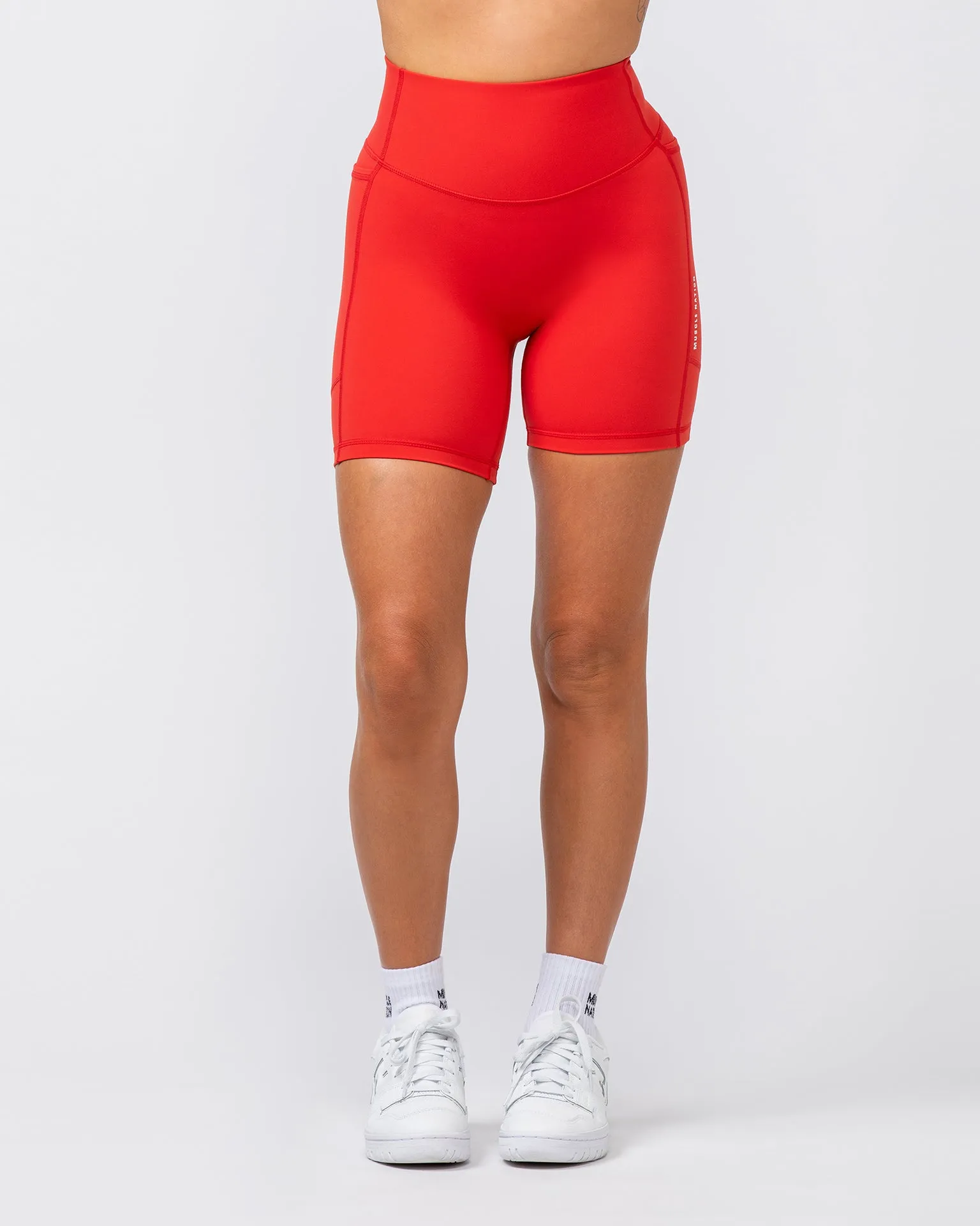 Agility Aura Pocket Bike Shorts - Crimson