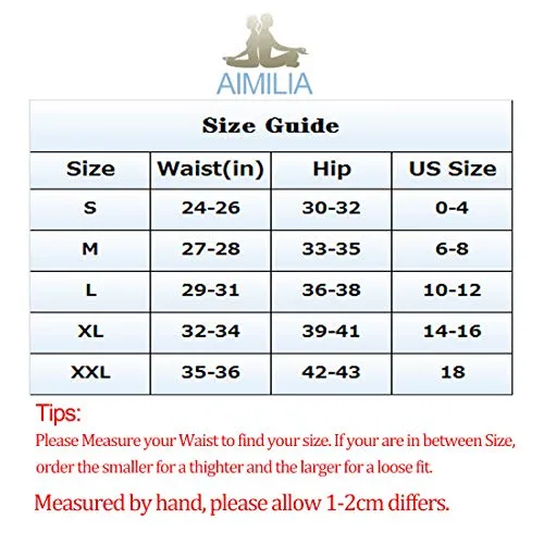 AIMILIA Butt Lifting Anti Cellulite Sexy Leggings for Women High Waisted Yoga Pants Workout Tummy Control Sport Tights Black