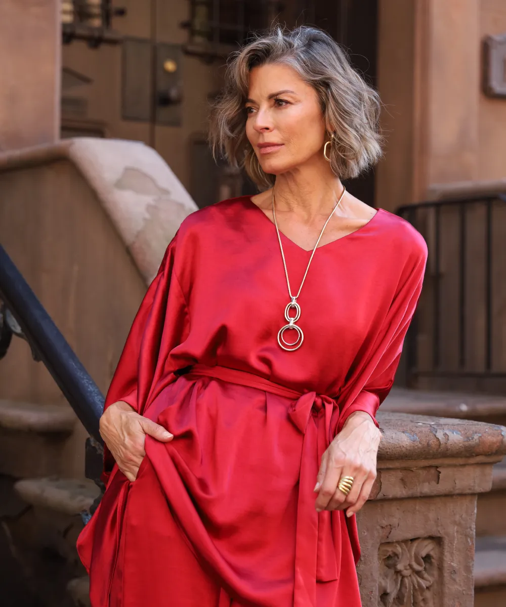 Alma Tunic - Crimson