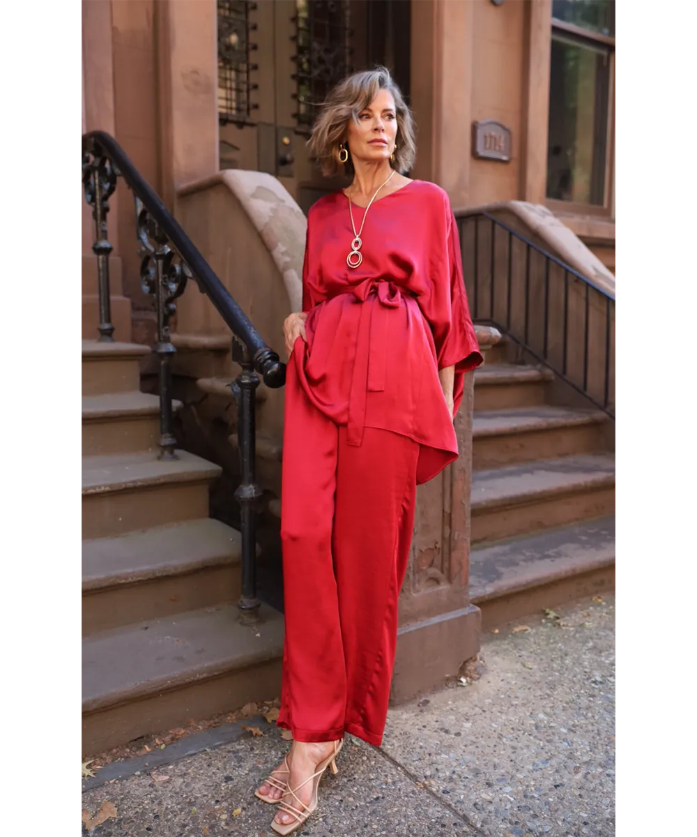 Alma Tunic - Crimson