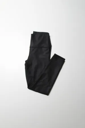 Alo Yoga black shimmer high rise leggings, size small (24")