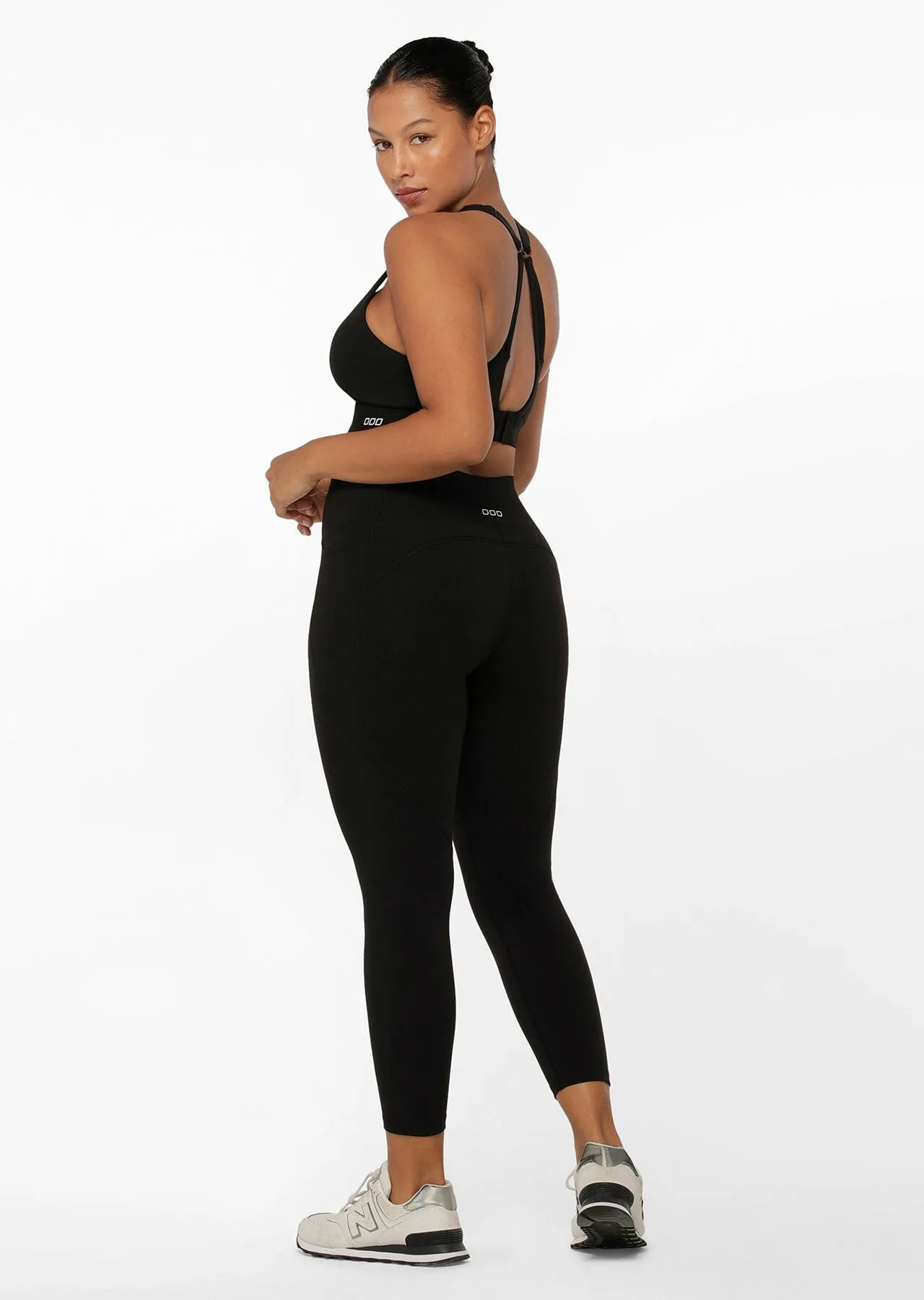 Amy Phone Pocket Ankle Biter Tech Leggings - Black