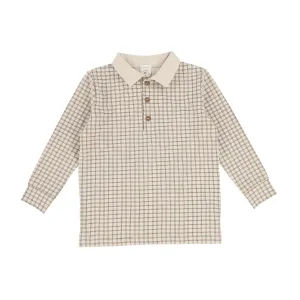 Analogie Checked Polo - Stone