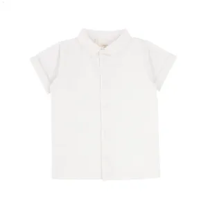 Analogie Gingham Button Down Shirt - White/White