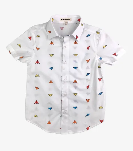 Appaman day party shirt - paper planes