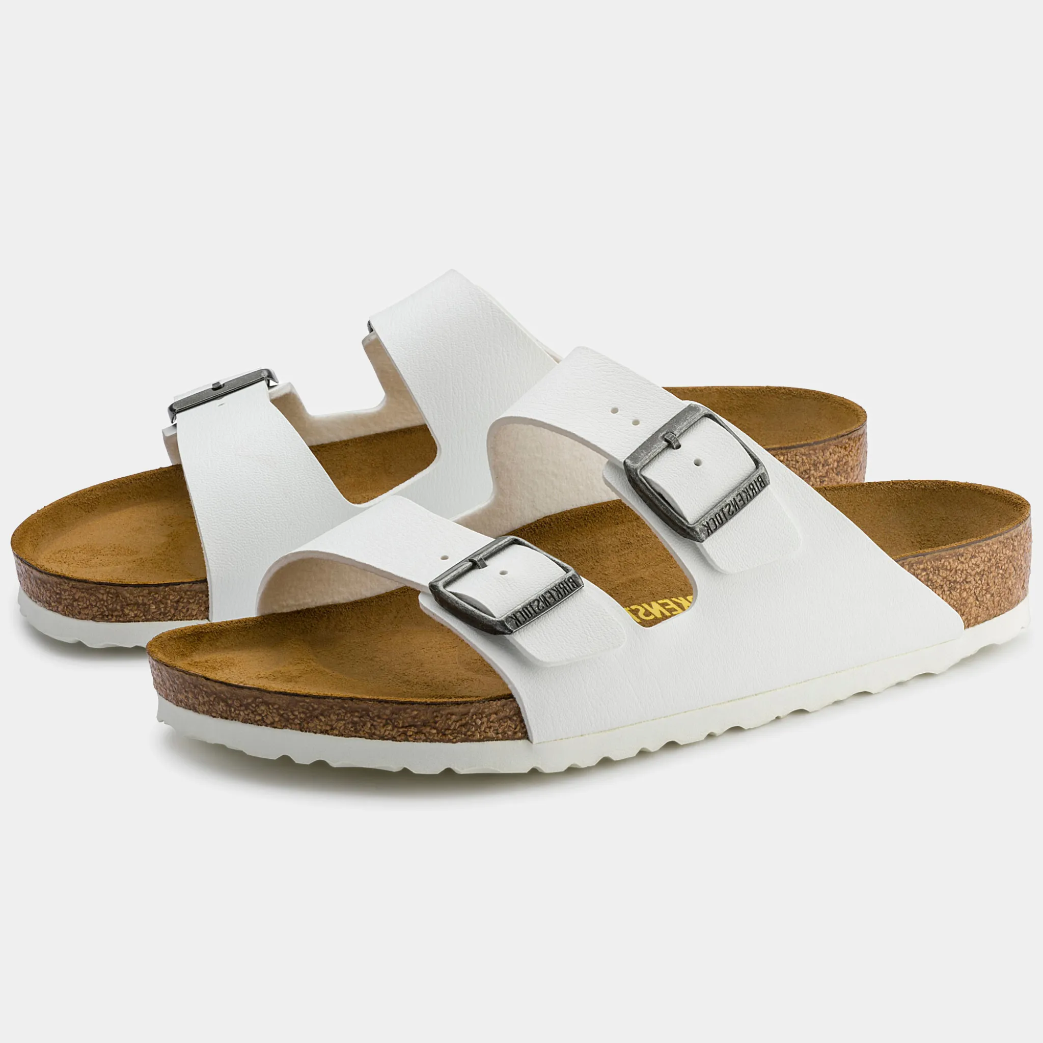 Arizona Birko-Flor White Sandals