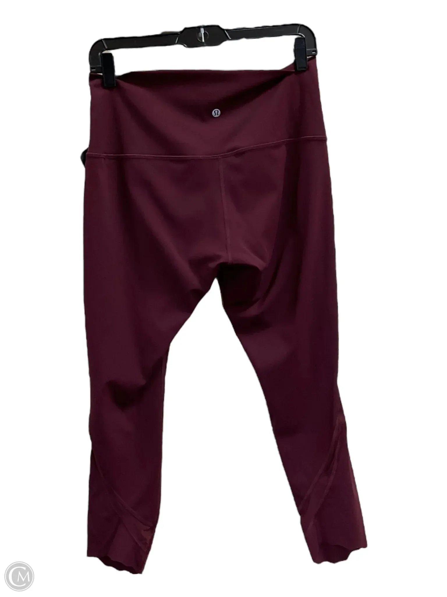 Athletic Leggings By Lululemon In Maroon, Size: M
