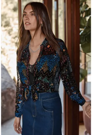 Audrey Oversized Burnout Shirt