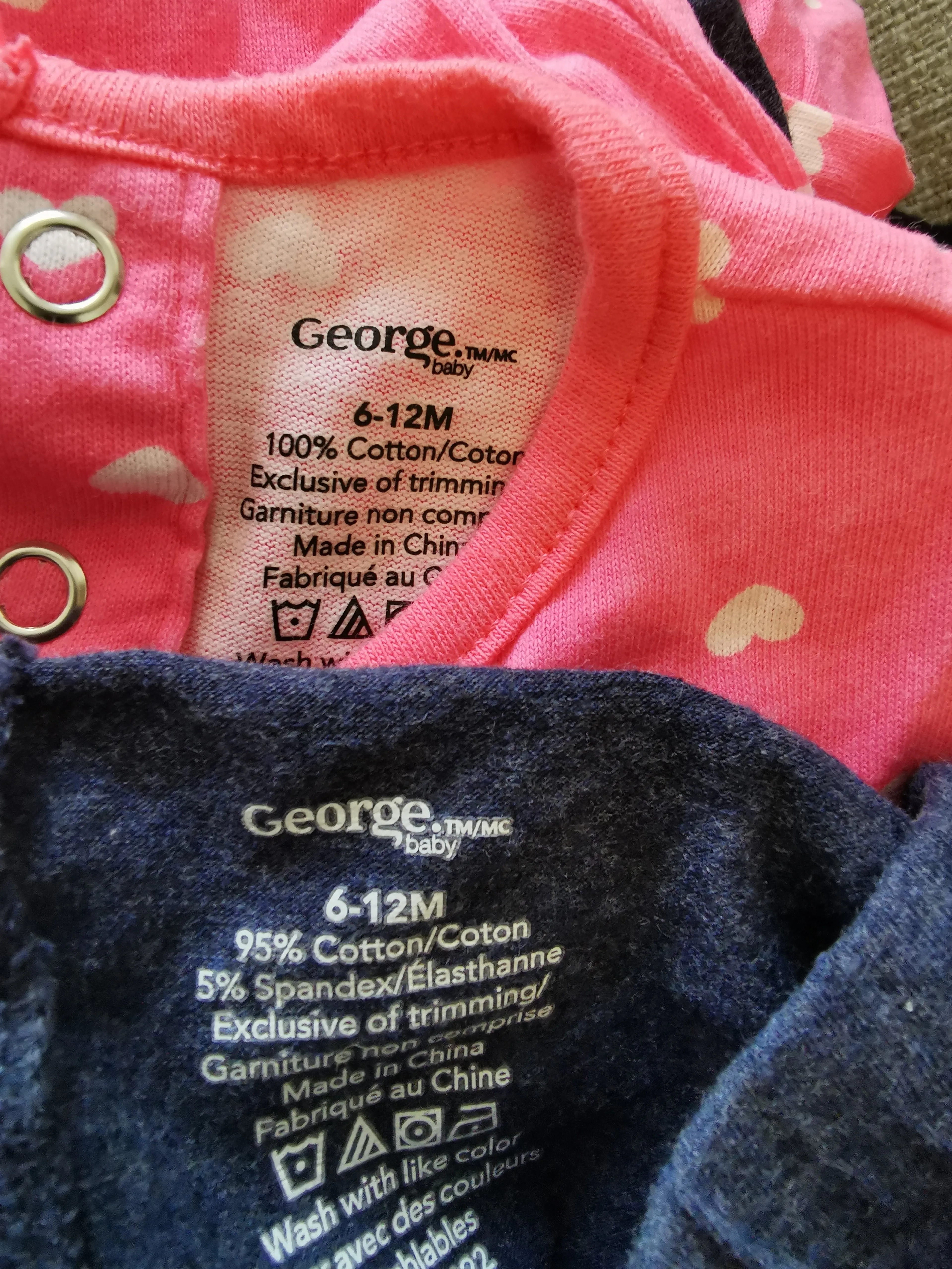 BABY GIRL SIZE 6/12 MONTHS - GEORGE, Matching 2 Piece Outfit NWOT B36