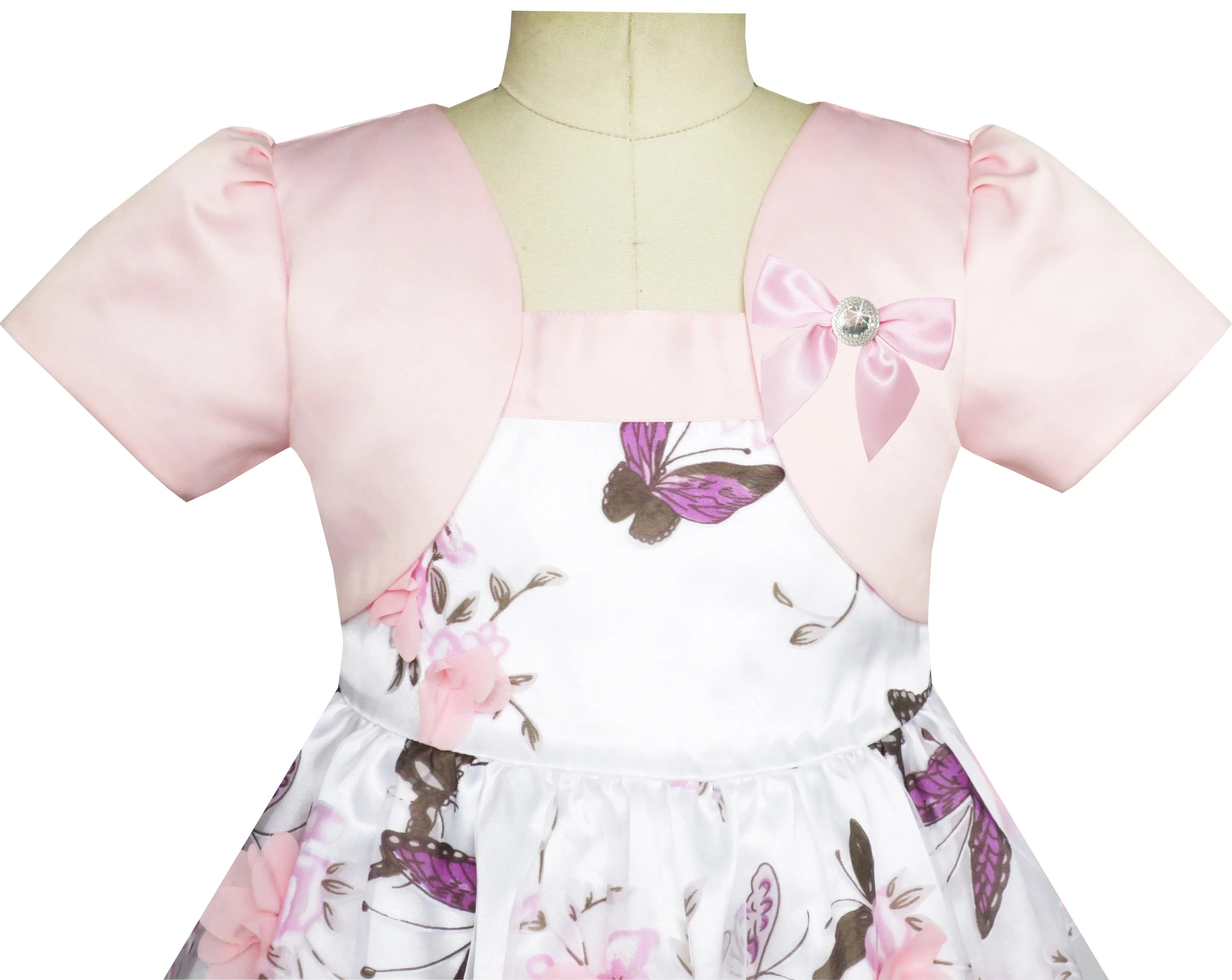 Baby Girls Dress Sparkling Lace Sequin Pageant Wedding Birthday Size 6M-5 Years