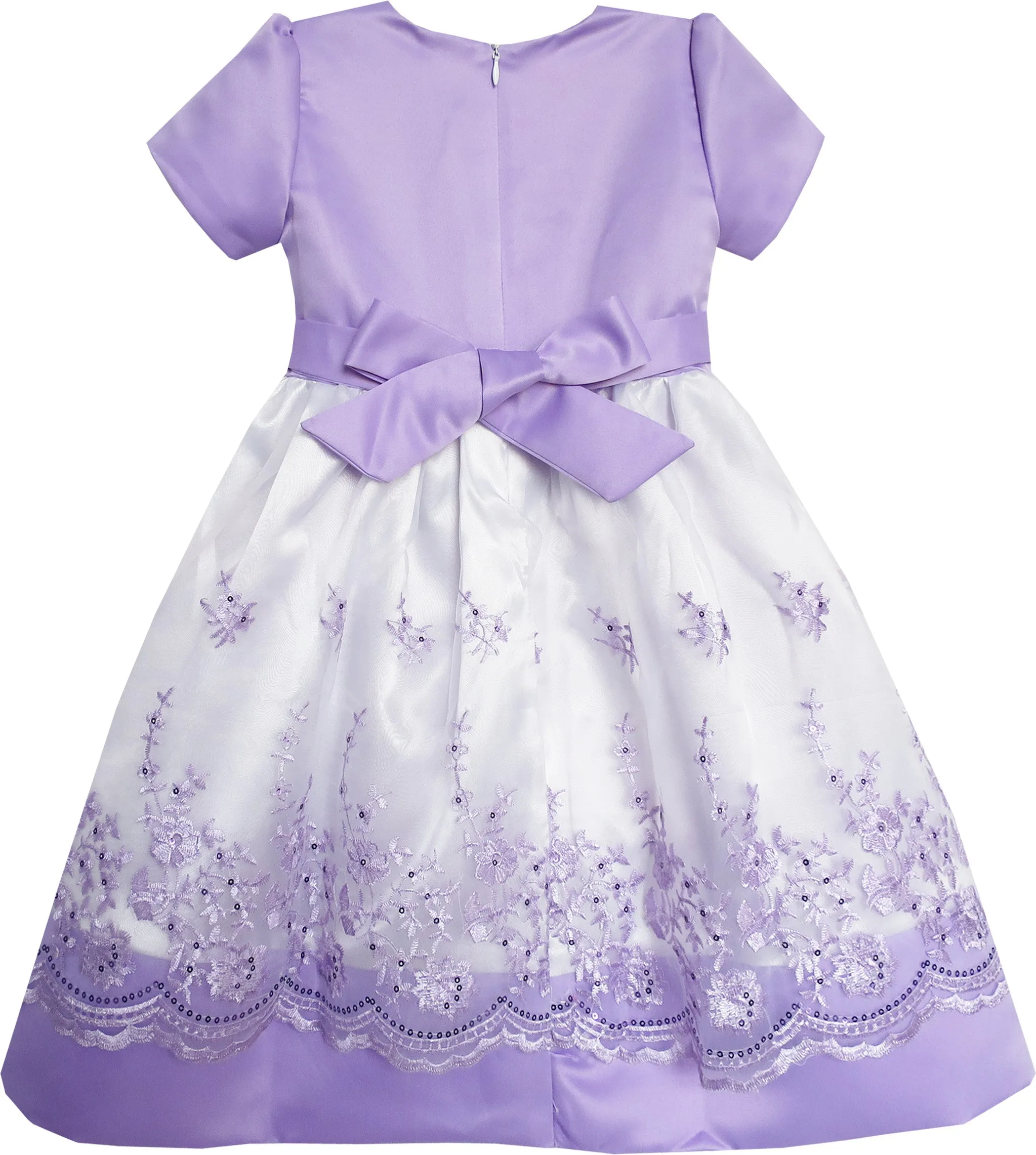 Baby Girls Dress Sparkling Lace Sequin Pageant Wedding Birthday Size 6M-5 Years