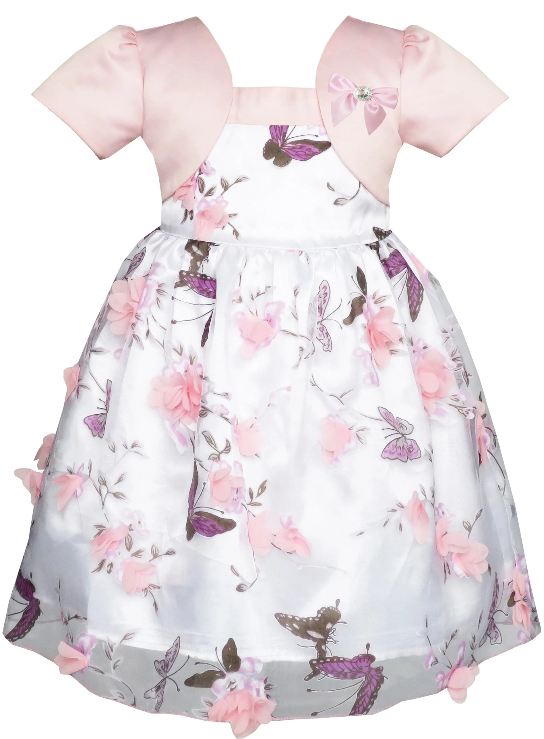 Baby Girls Dress Sparkling Lace Sequin Pageant Wedding Birthday Size 6M-5 Years