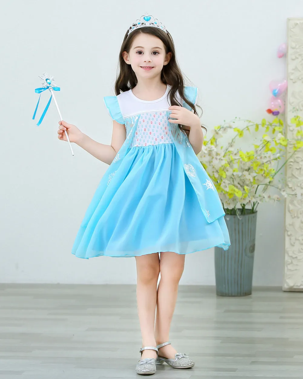 Baby Girls Princess Dress Cotton Halloween Party Costume Fancy Dress Up