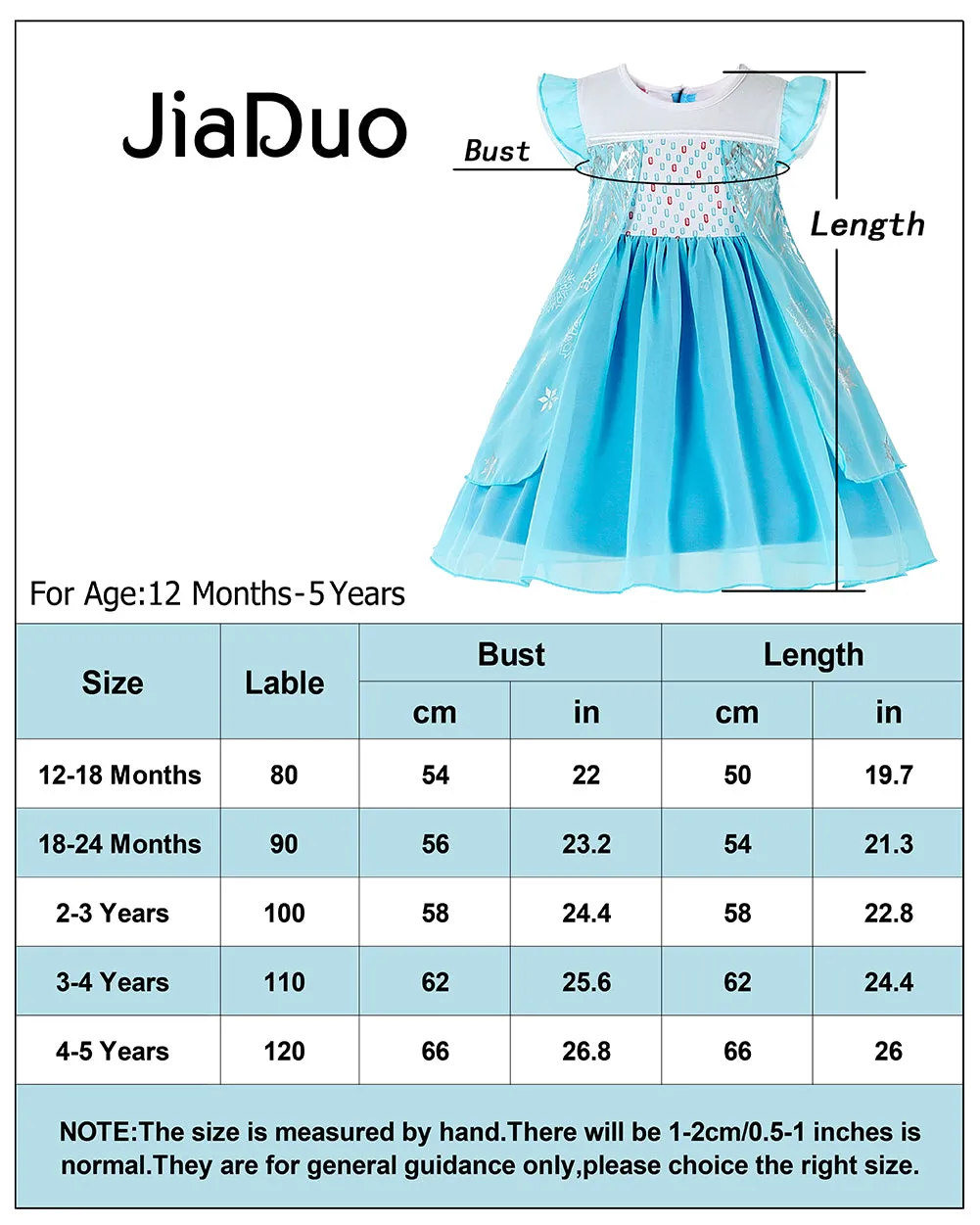 Baby Girls Princess Dress Cotton Halloween Party Costume Fancy Dress Up