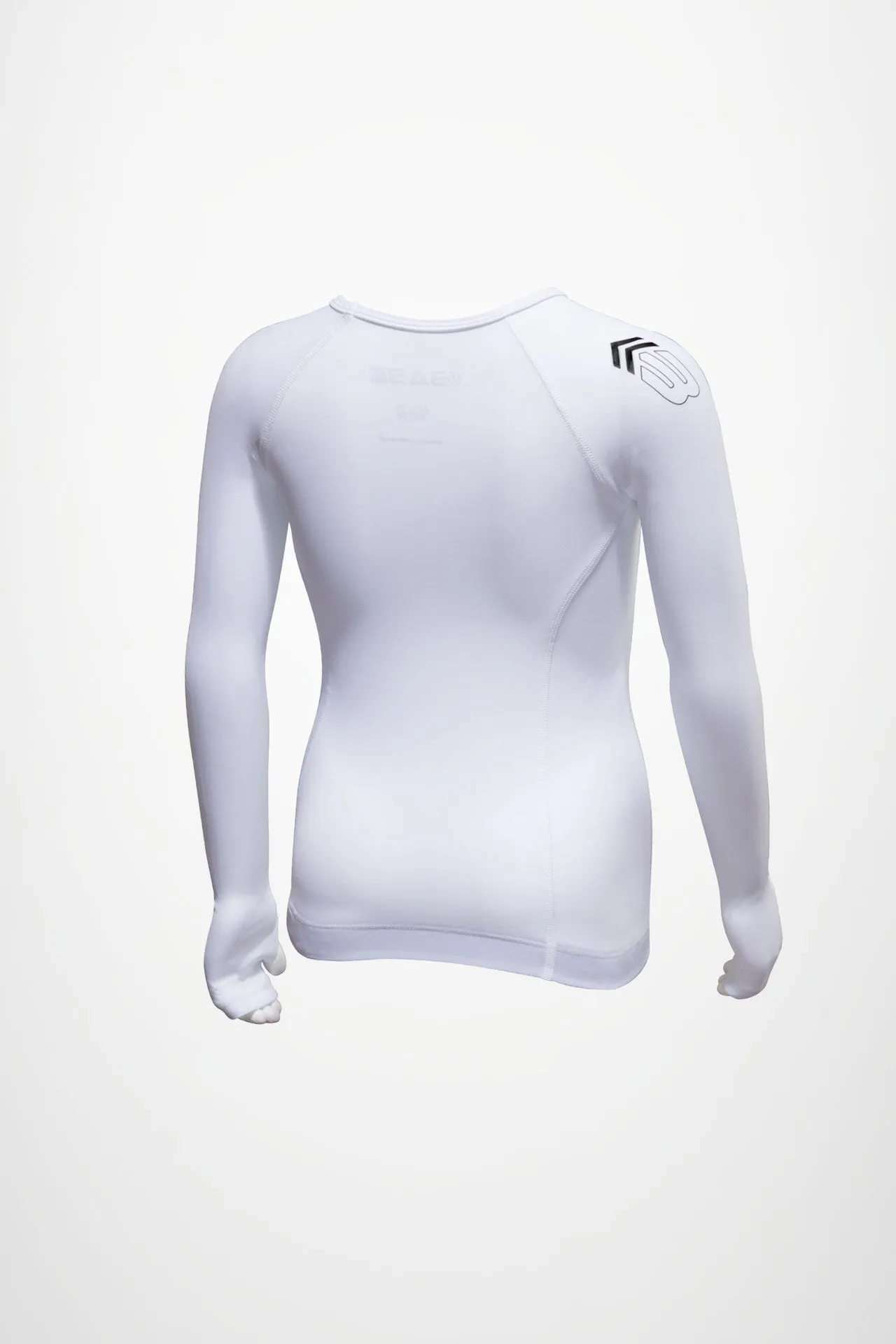BASE Youth Long Sleeve Compression Tee - White