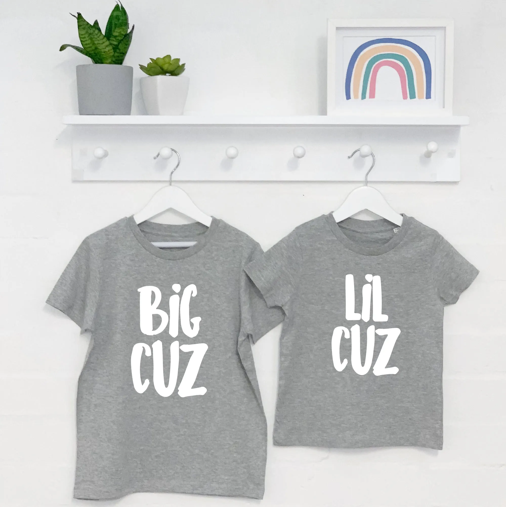 Big Cuz Lil Cuz Cousins T Shirt Set