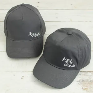 Big Dude Little Dude Retro Father And Son Baseball Caps