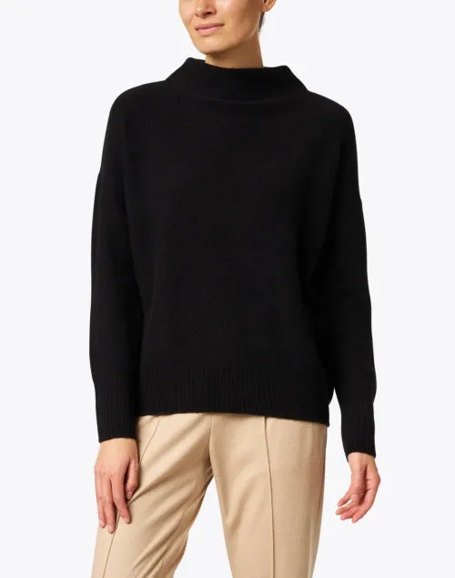 Black Boiled Cashmere Sweater