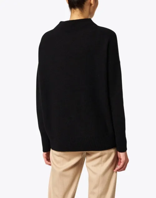 Black Boiled Cashmere Sweater