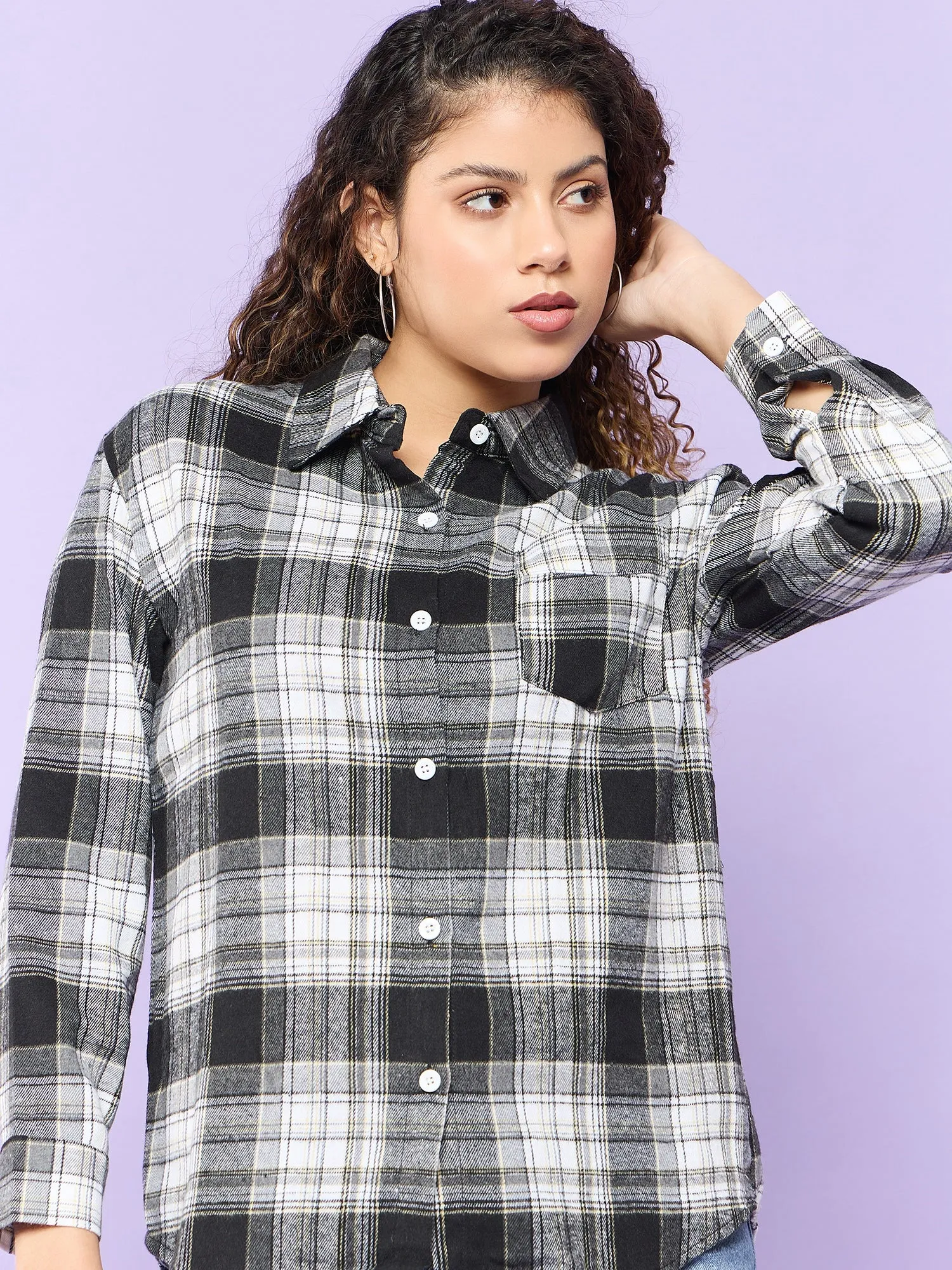 Black Checked Shirt