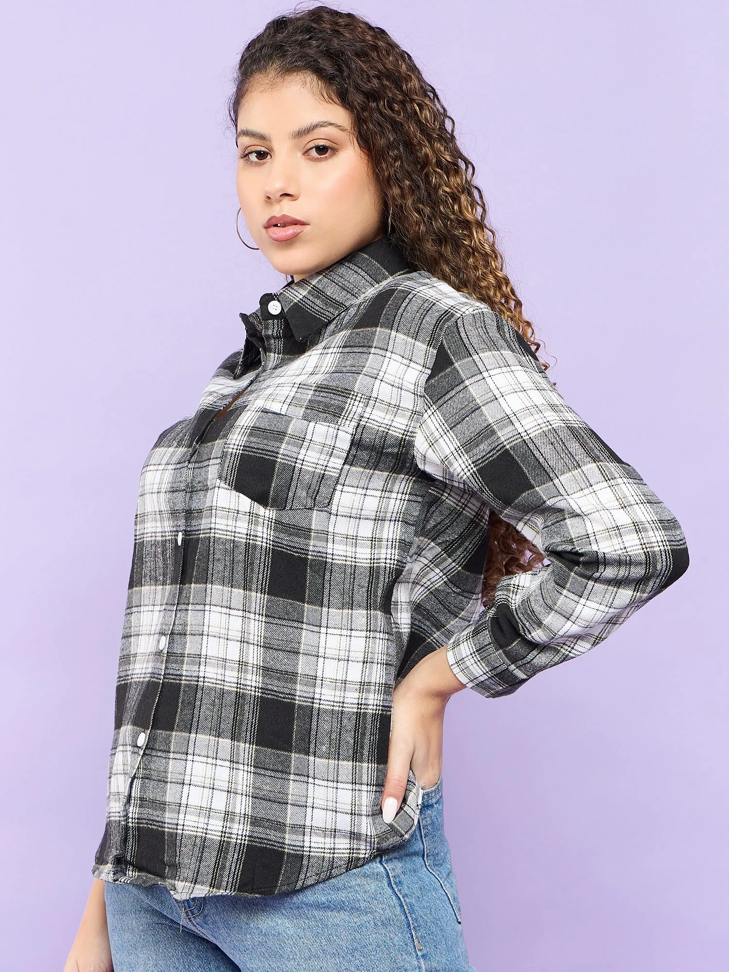 Black Checked Shirt