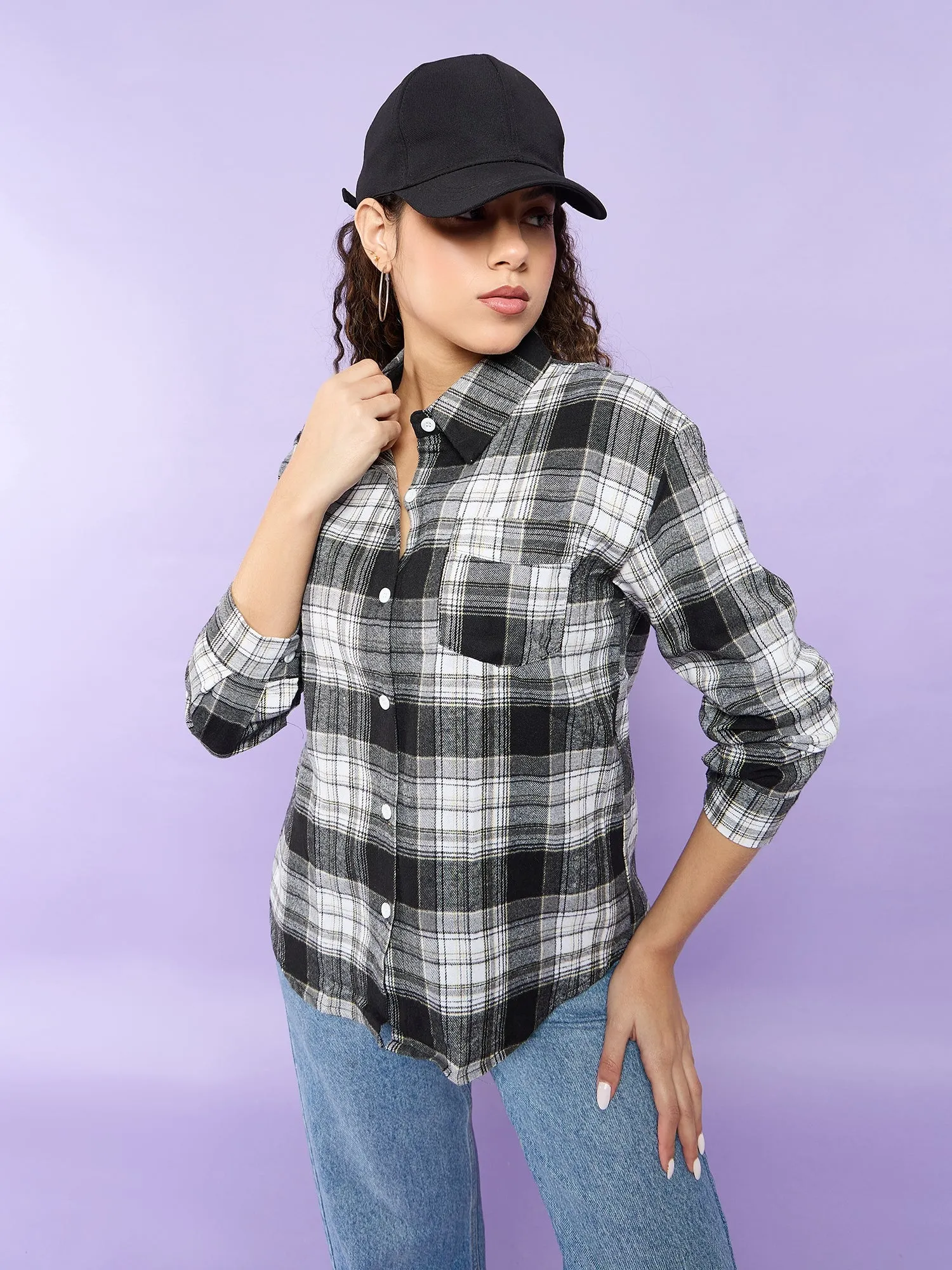 Black Checked Shirt