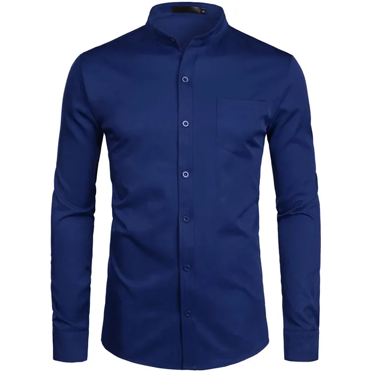 Blazing Collarless Dress Shirts