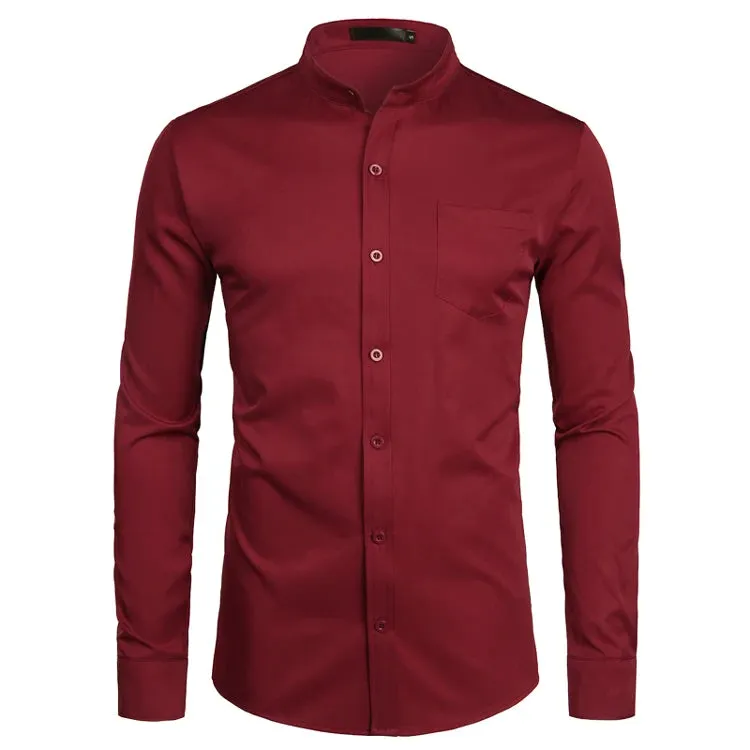Blazing Collarless Dress Shirts