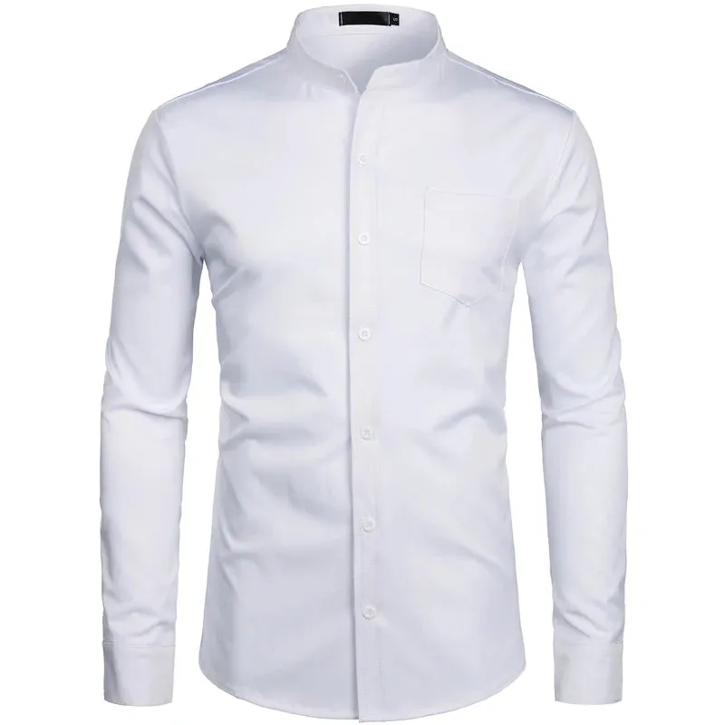 Blazing Collarless Dress Shirts