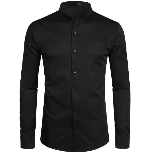 Blazing Collarless Dress Shirts