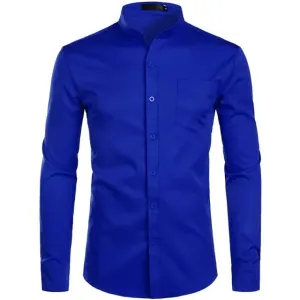 Blazing Collarless Dress Shirts