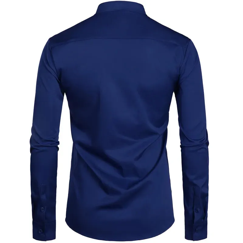 Blazing Collarless Dress Shirts
