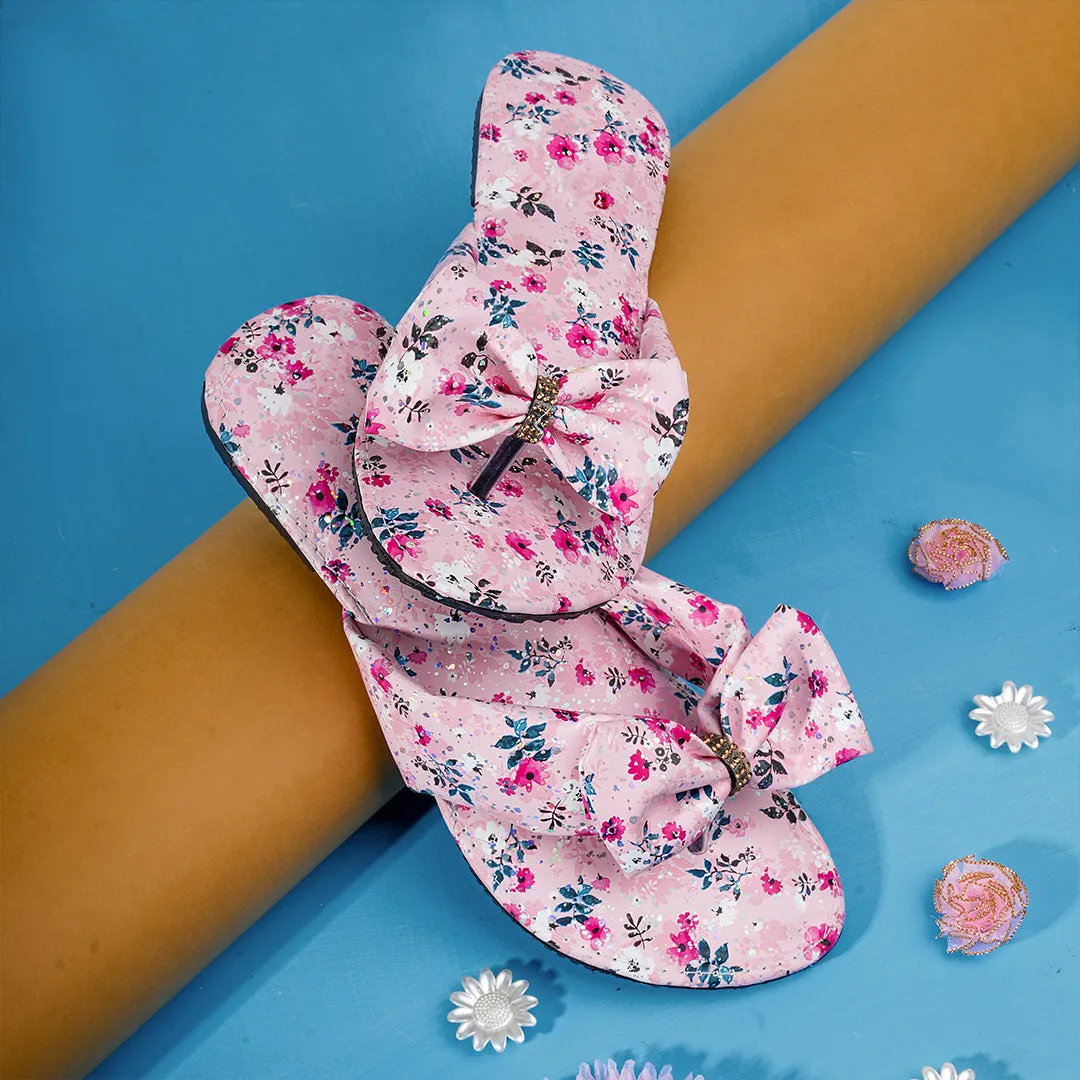 Blossom Bow Flat - Light Pink