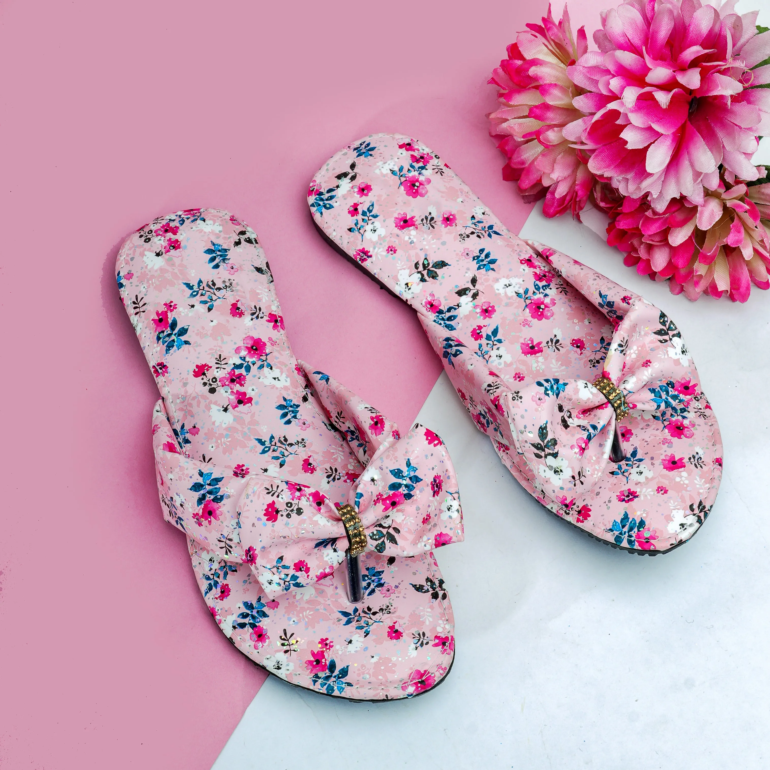 Blossom Bow Flat - Light Pink