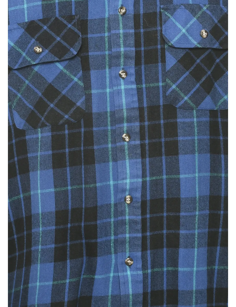 Blue Checked Shirt - M