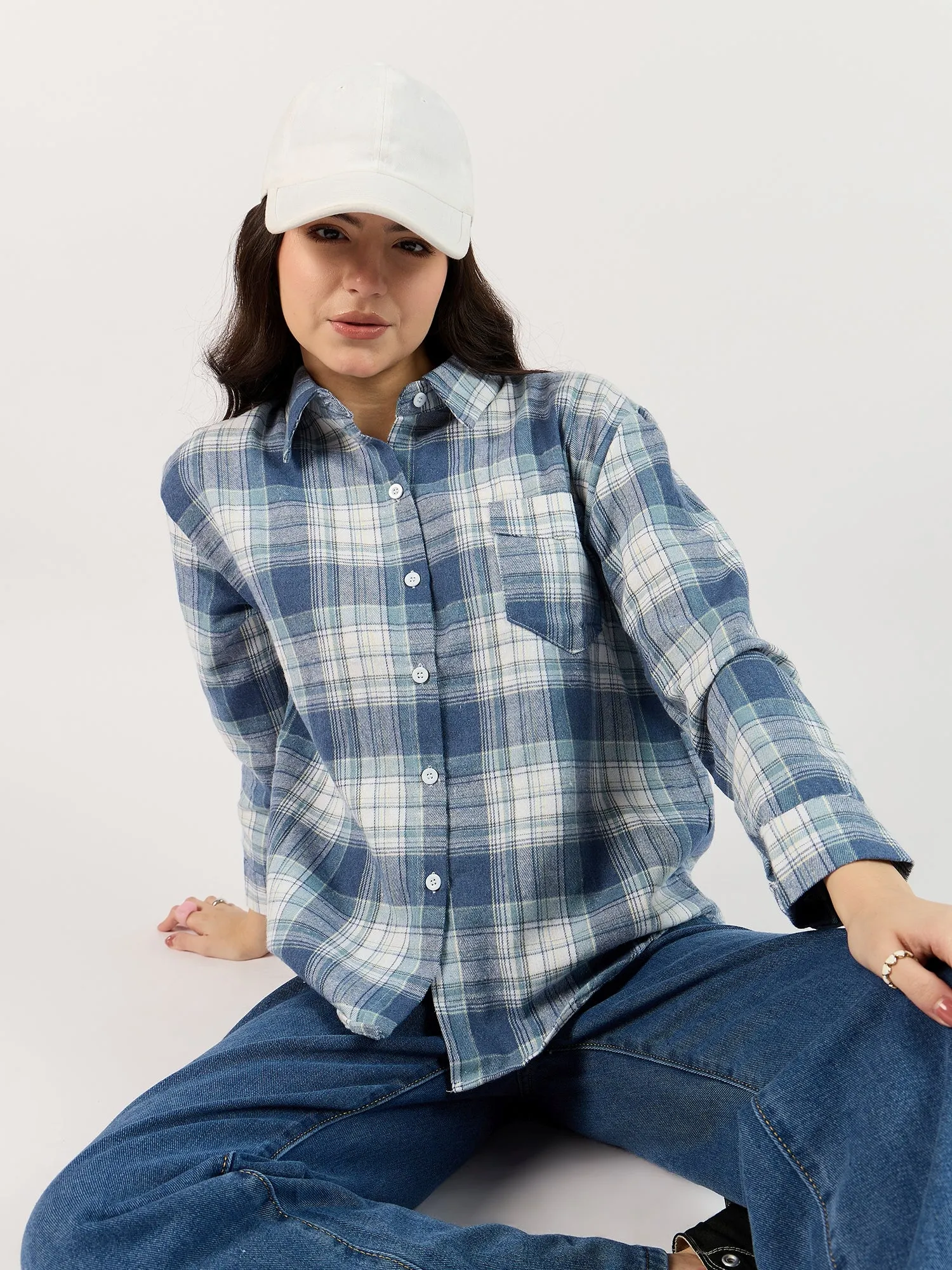 Blue Checked Shirt