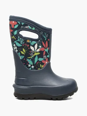 Bogs Kids' Neo-Classic Flower Winter Boots