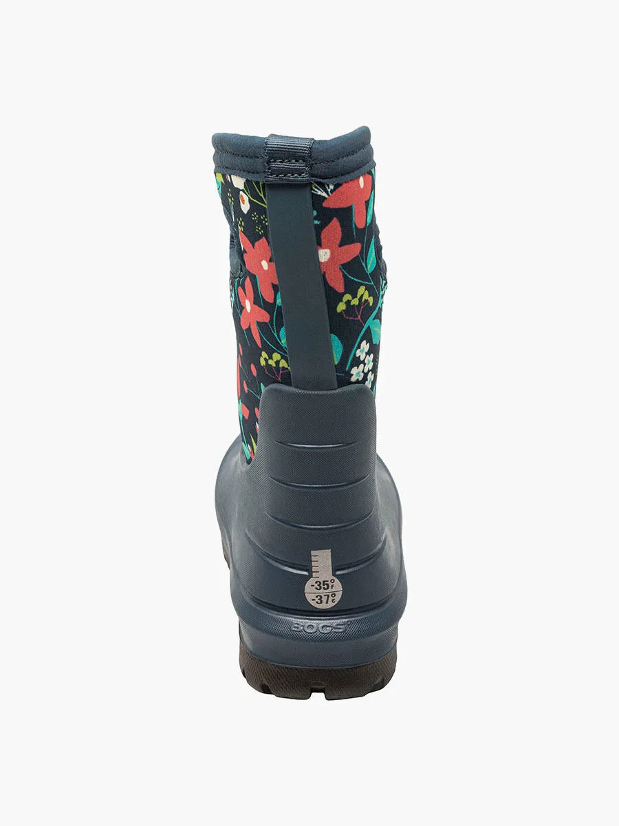 Bogs Kids' Neo-Classic Flower Winter Boots