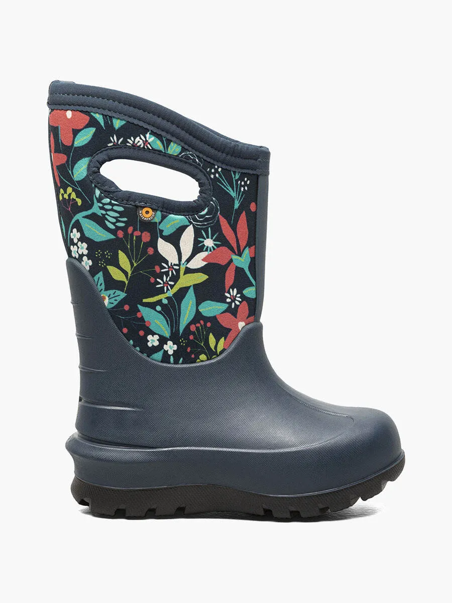 Bogs Kids' Neo-Classic Flower Winter Boots