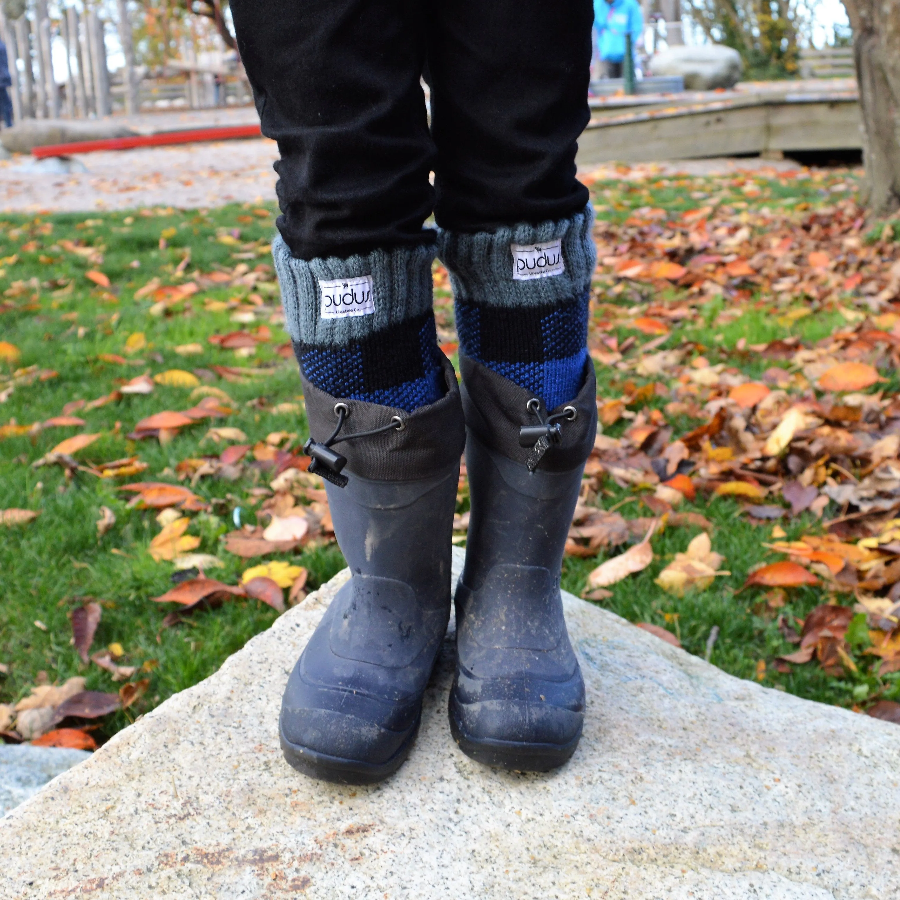 Boot Socks | Lumberjack Blue | Kids Tall