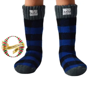 Boot Socks | Lumberjack Blue | Kids Tall